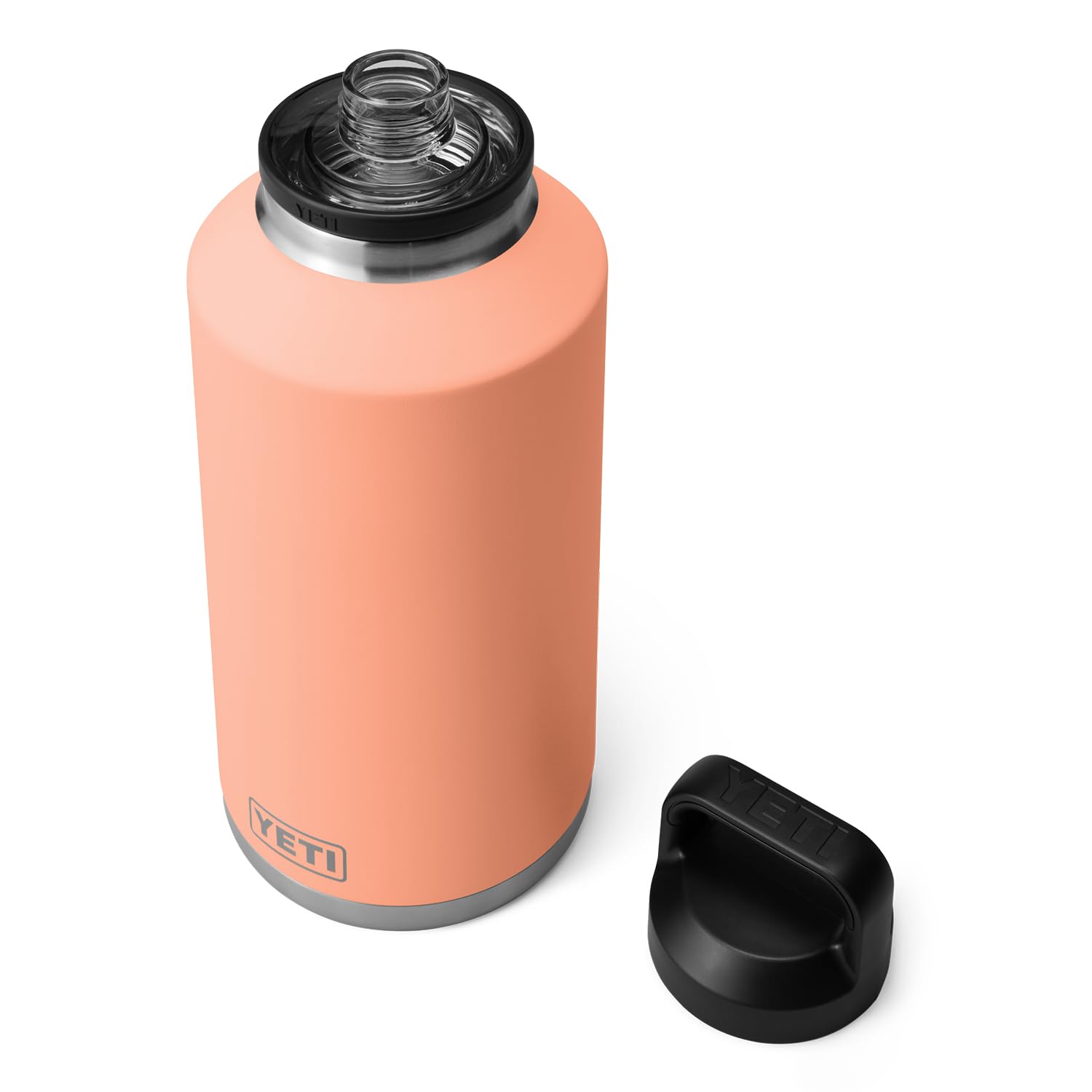 YETI Rambler 64 oz Bottle, Vacuum Insulated, Leakproof, Stainless Steel with Chug Cap, Sandstone Pink