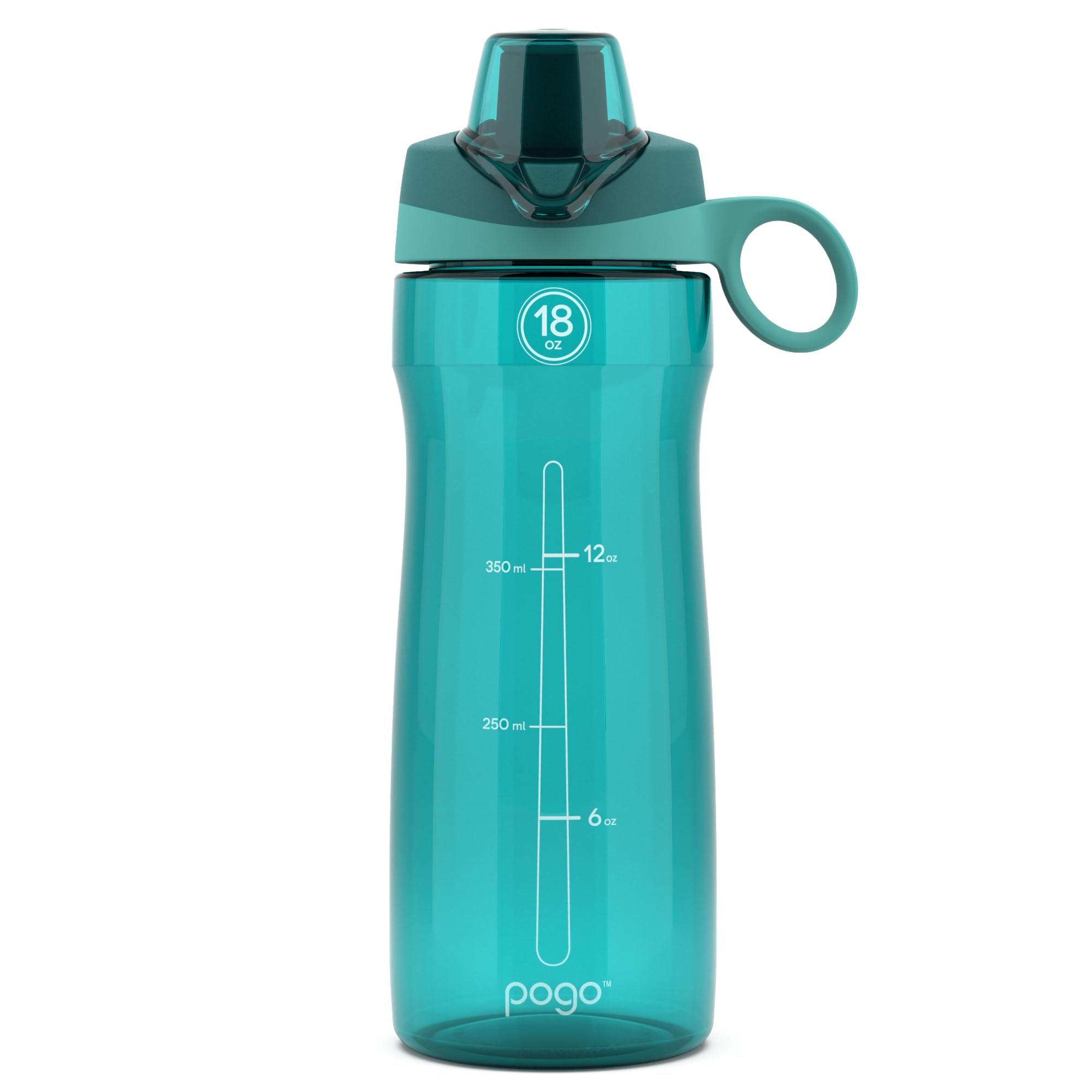 Pogo BPA-Free Tritan Plastic Water Bottle with Chug Lid, 32 Oz, Grey
